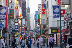 Straßenzüge in Shinjuku